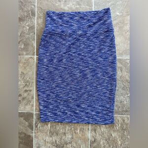 LuLaRoe Light Blue Pencil Skirt Size Small